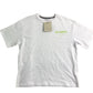 AllSaints White T-Shirt 10-11 Years Boys Lime Logo Cotton Short Sleeve Top