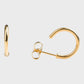 3 Pairs of STUDEX System 75 Gold Plated Hoop Earrings