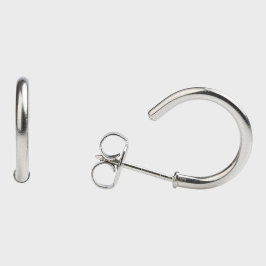 STUDEX System 75 Stainless Steel Hoop Earrings x 1 Pair Set