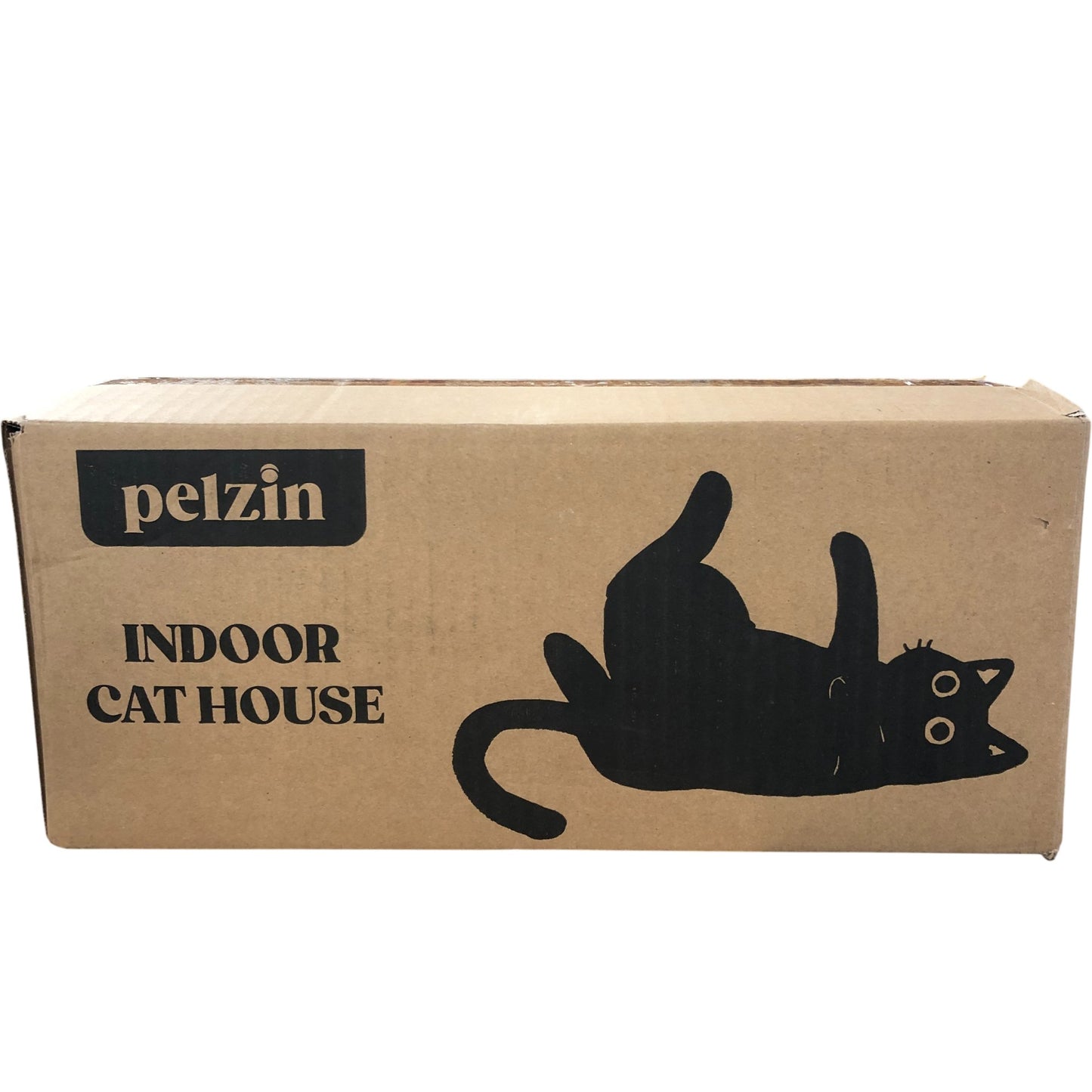 Pelzin Indoor Cat House Large Cat Cave Bed with Removable Cushion Comfort
