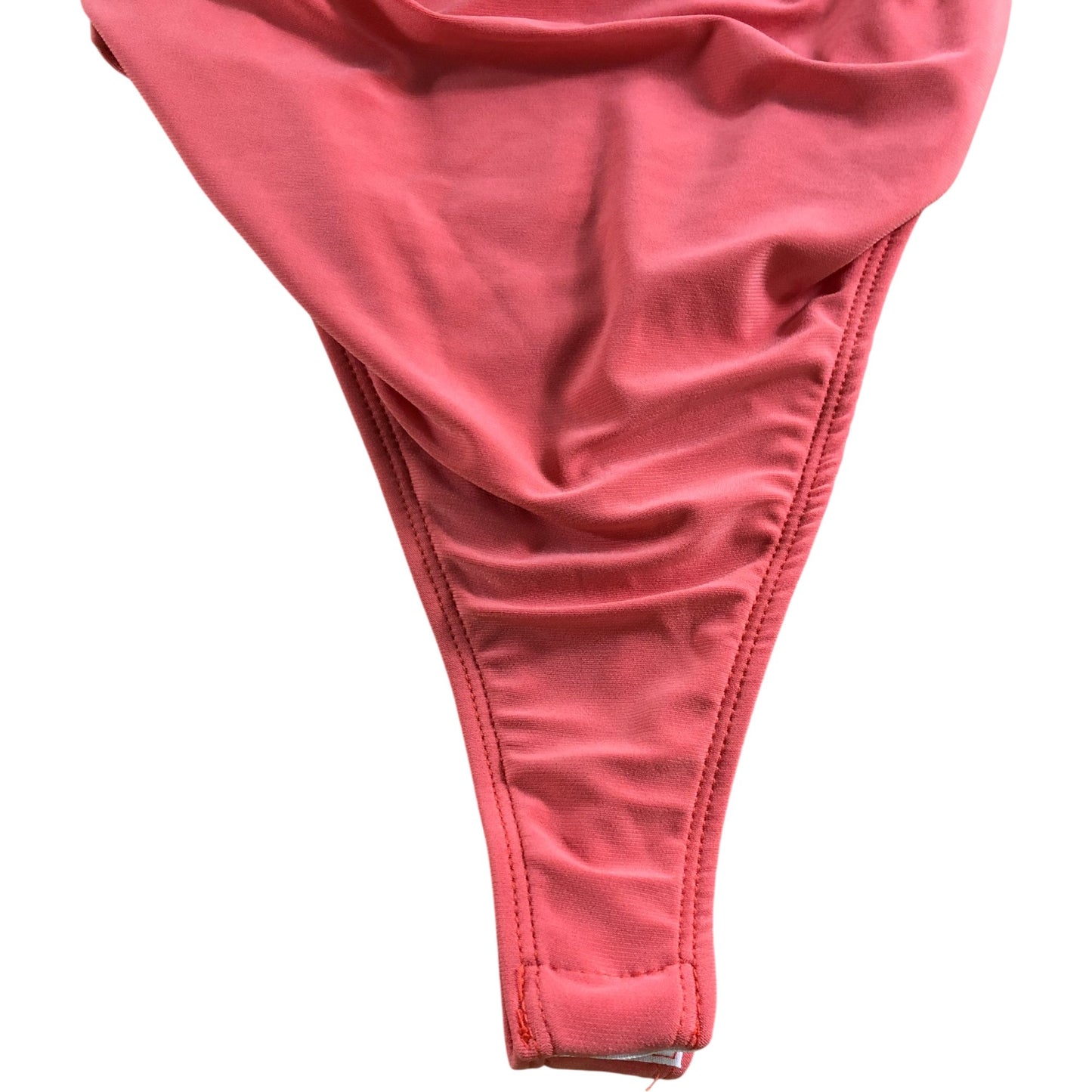 River Island Women's Coral Halter Neck Stretchy Bodysuit - Size XS