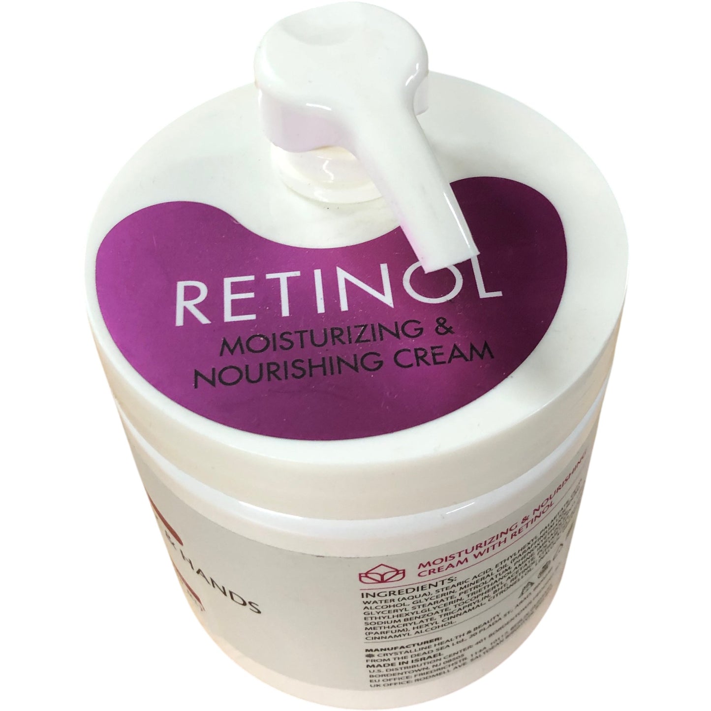 SKIN CARE Retinol Moisturizing Cream for Face Neck Hands Professional Size