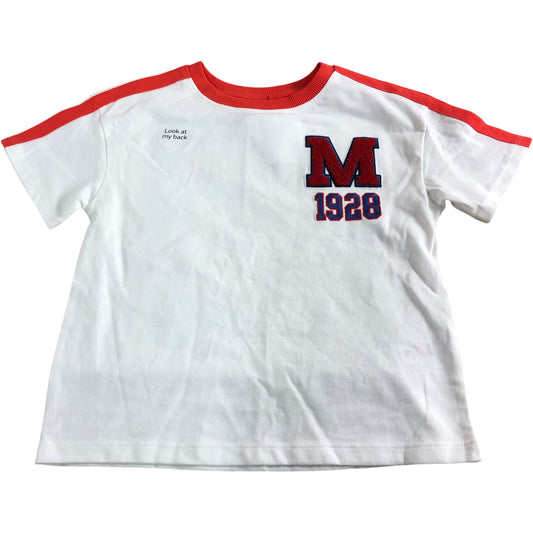 Mickey Mouse T-Shirt 3-4 Years Kids White Ready For Action
