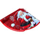 Christmas Tree Skirt Multi Colour Santa & Snowman Design