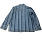 Blue Striped Denim Chore Jacket