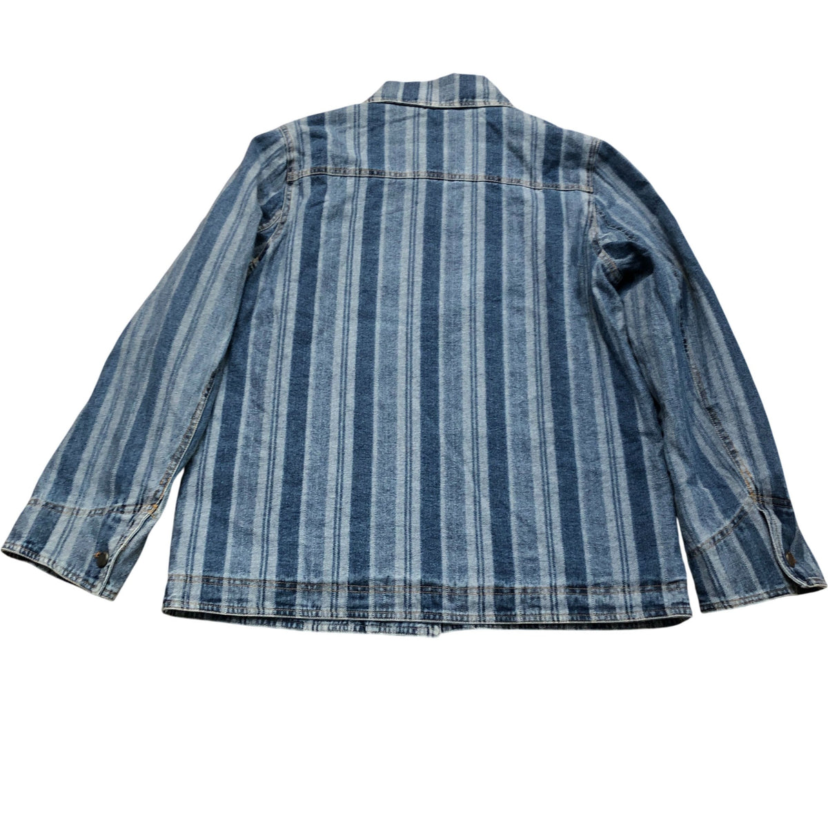 Blue Striped Denim Chore Jacket