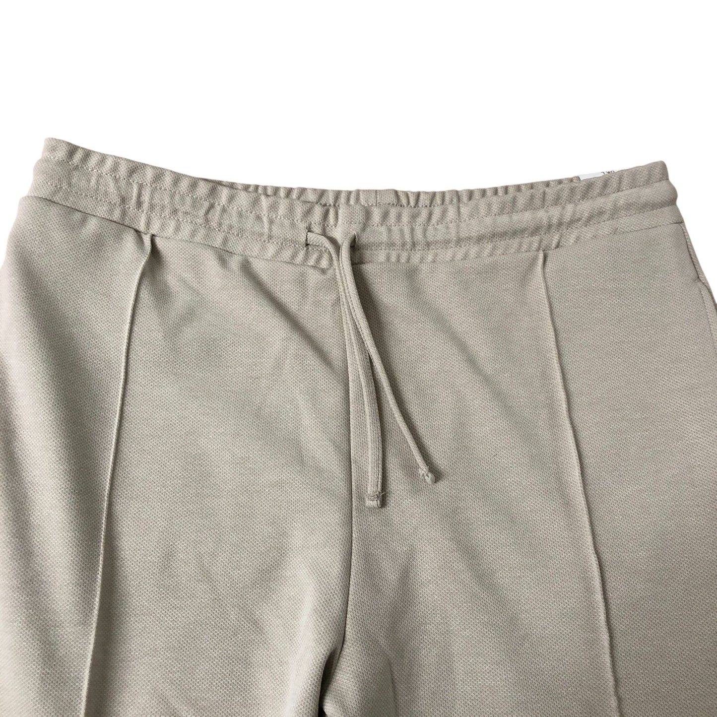 River Island Slim Fit Cargo Trousers UK L Jersey Light Stone Elasticated Cuff