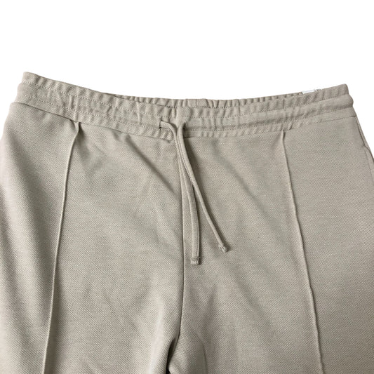 River Island Slim Fit Cargo Trousers UK L Jersey Light Stone Elasticated Cuff