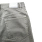 Branded Slim Fit Trousers UK12 Women's Beige Cotton Blend Zipper Detail