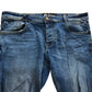 Crosshatch Men's Slim Fit Jeans Authentic Denim Blue 38W 27L