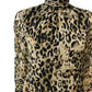 River Island Leopard Print Midi Dress Women High Neck Long Sleeve Size 8