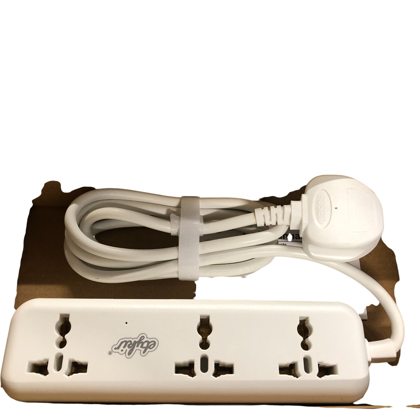 Etykir 802 Power Strip With USB Ports 3 Socket Relocatable Extension Lead