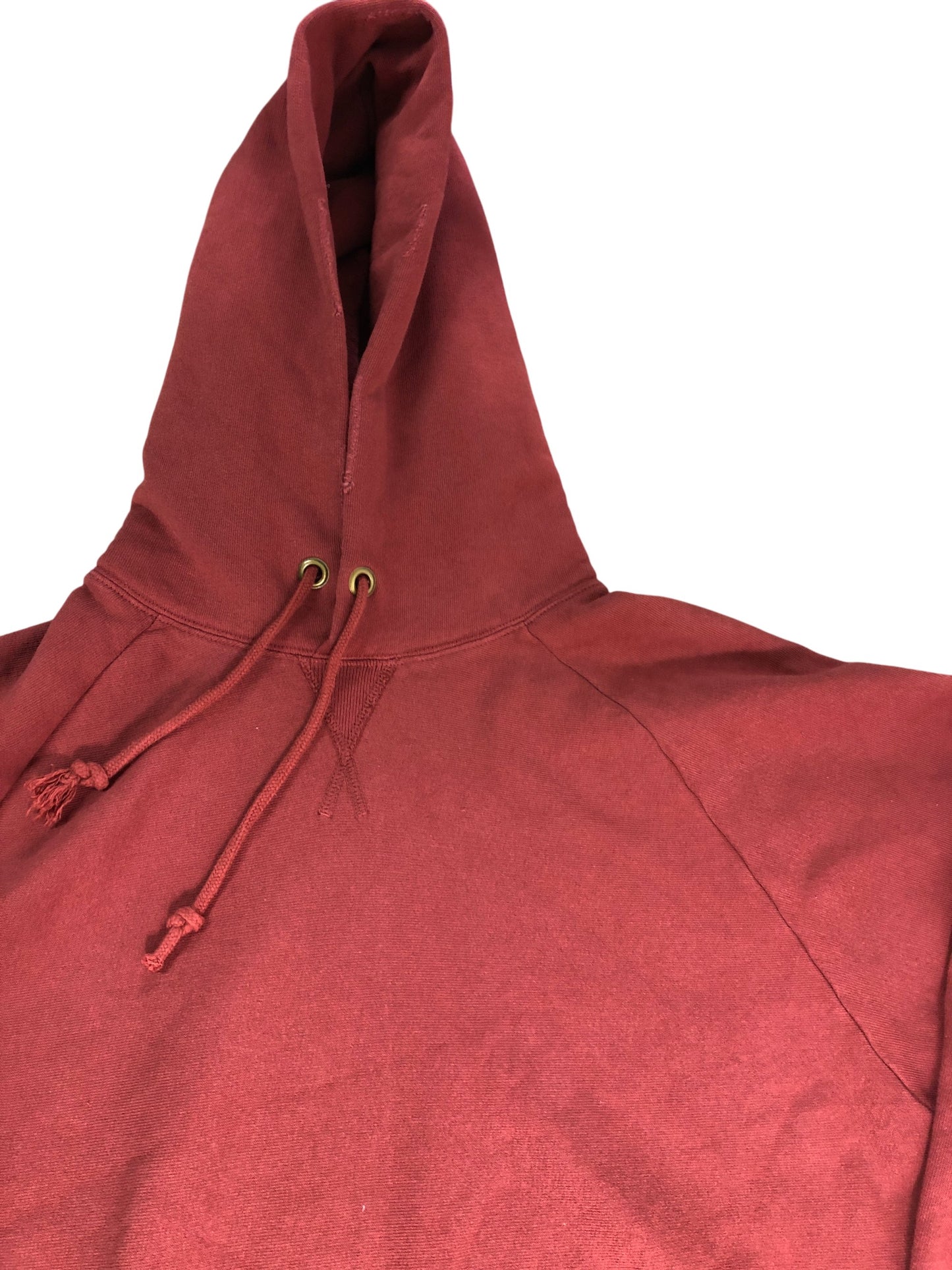 CHAMPION Hoodie Size M Men's Pullover Sweatshirt Cotton Blend Red Casual