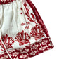 River Island Studios Floral Print Shorts Women's Casual Red White 8