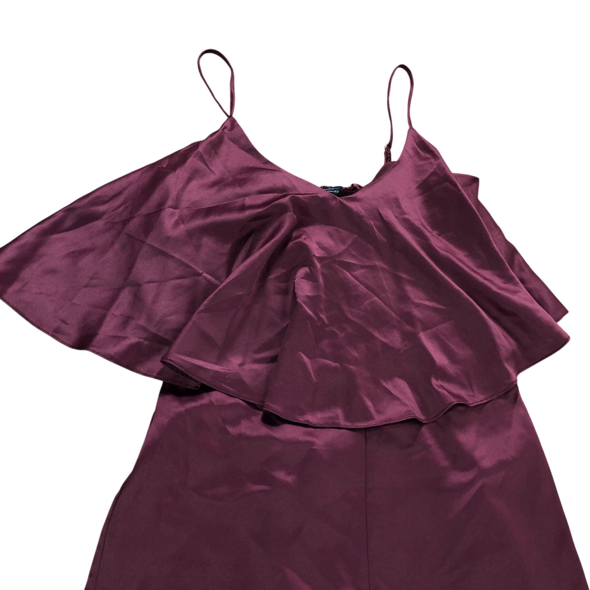 River Island Jumpsuit UK6 Women's Burgundy