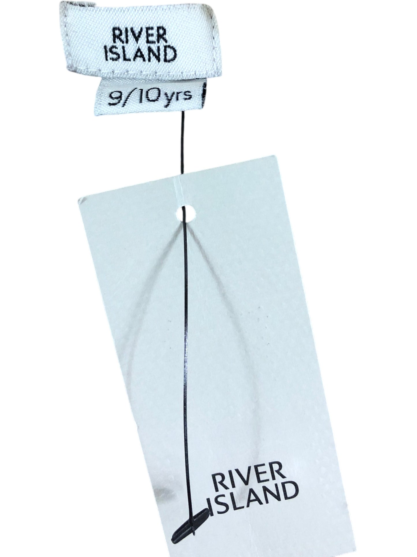 River Island Leopard Print Sweater 9-10Y Women's Knit Pull Over Top Beige Brown