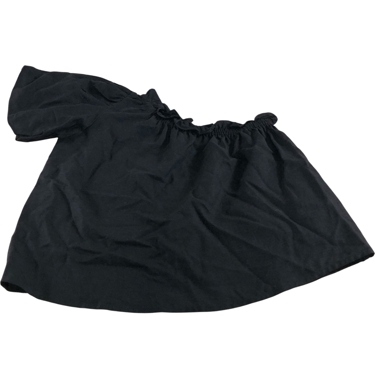 River Island Black Off Shoulder Top Women's Ruffle Sleeve