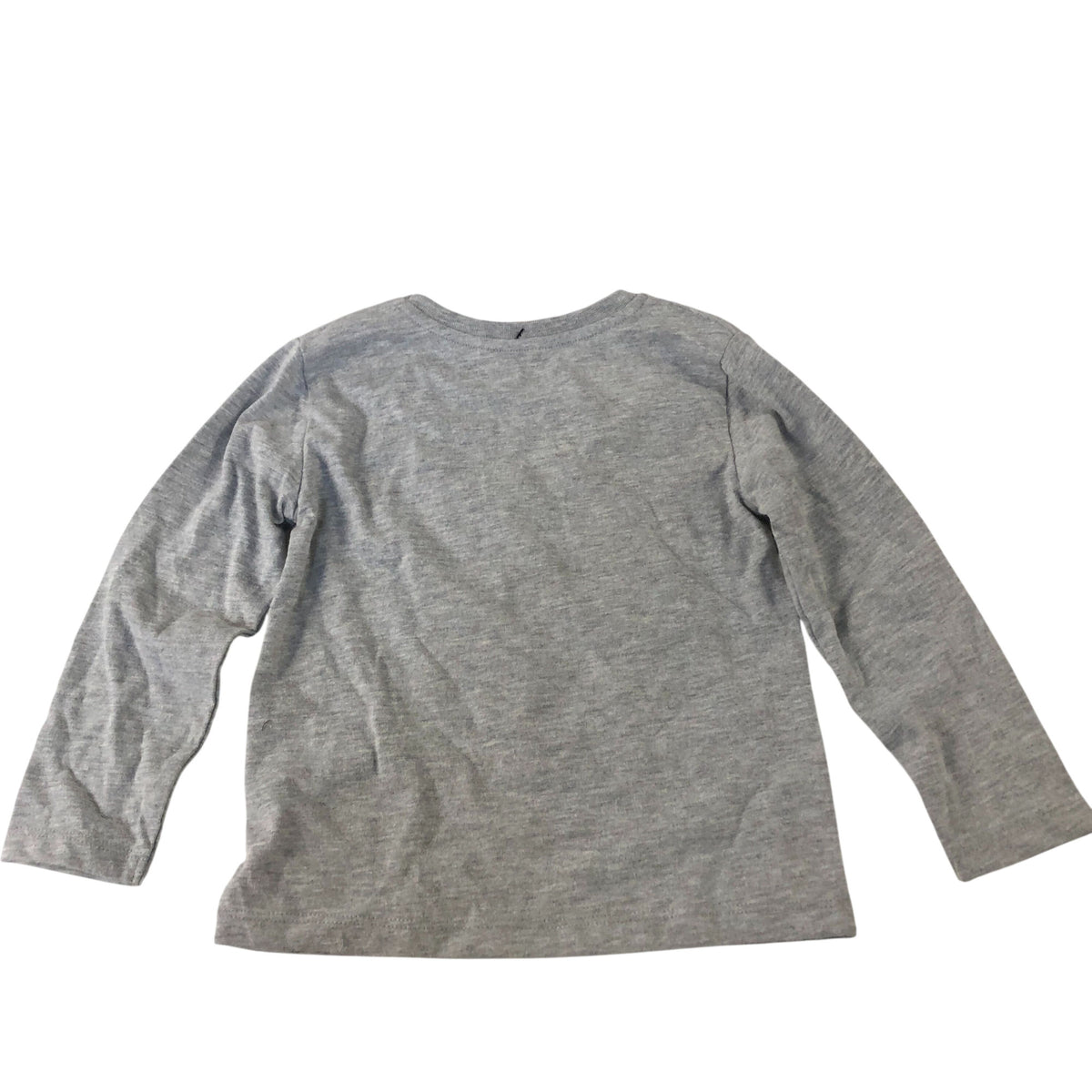 River Island Long Sleeve T-Shirt Kids Grey With Front Pocket 2-3 Years Unisex