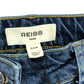 Reiss Birch Patch Straight Leg Jeans 30R Women's Mid Blue Denim Style