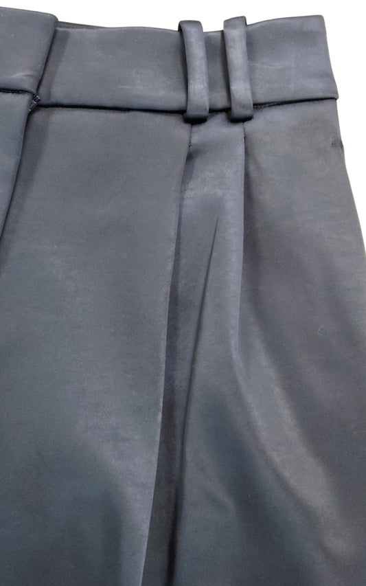 River Island Wide Leg Trousers UK8 Women's Navy Formal Style Polyester