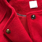 Size 20 Women's Red Fleece Coat With Belted Waist Long Sleeve