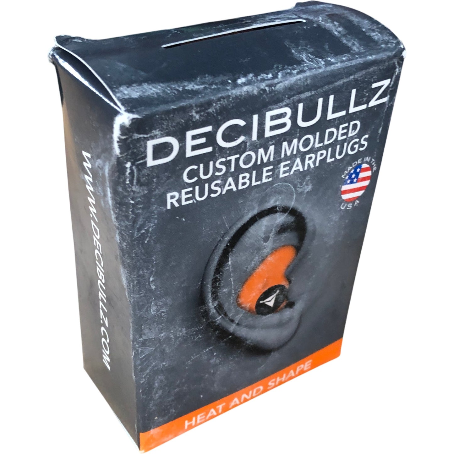 DECIBULLZ Custom Molded Reusable Earplugs Heat and Shape Silicone Ergonomic Fit