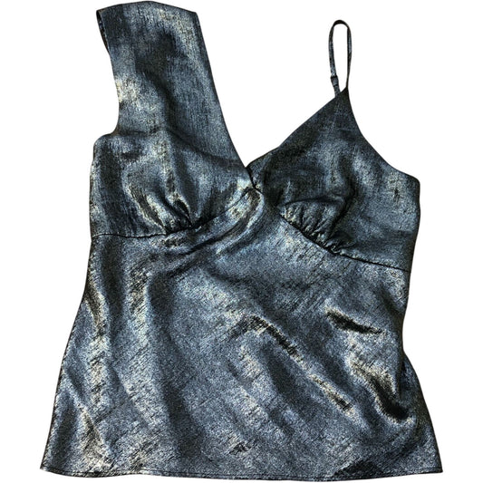 River Island Metallic Effect Camisole Top Size 12