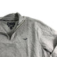 Threadbare 2XL Women's Quarter Zip Sweatshirt Grey Regular Fit Lightweight