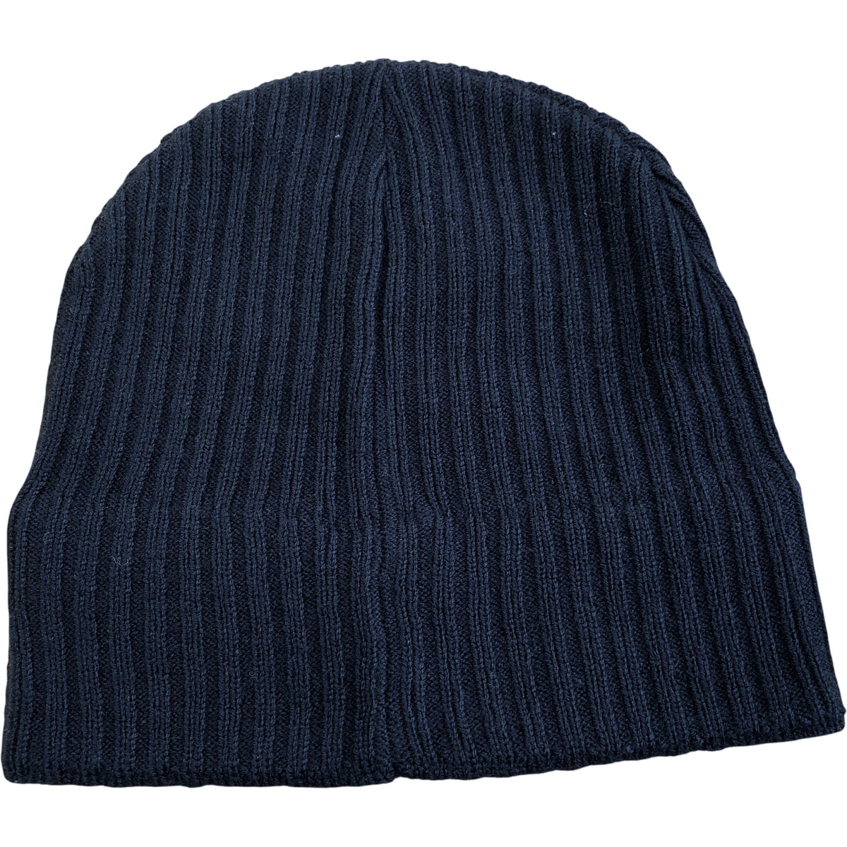 Black Beanie Hat Unisex Ribbed Knit Warm Winter Wear