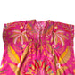 Branded Floral Print Kaftan Cover Up Women's Viscose Pink Summer UK12