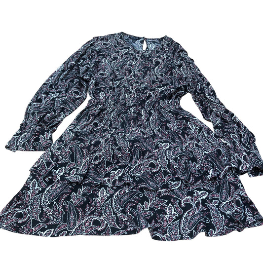 Baukjen Viscose Dress UK Size 12 Women's Floral Pattern Long Sleeve