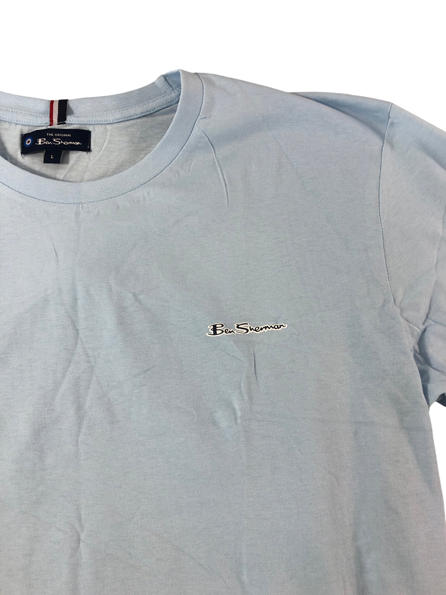 Ben Sherman T-Shirts 3 Pack L Men Skyway Teal Lilac Cotton Crew Neck