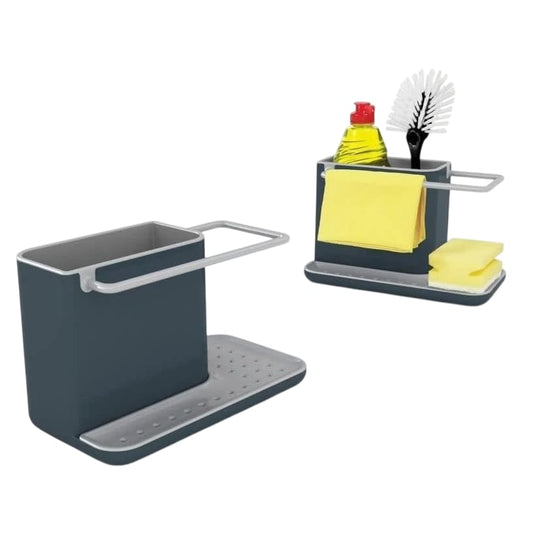 Joseph Joseph Caddy Sink Tidy Organiser Stylish Storage Grey Kitchen Tool