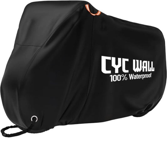 CYC WALL 100% Waterproof Outdoor Bike Cover with Carry Bag