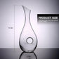 Wine Decanter Elegant Glass Carafe 1.2L Home Beverage Accessory