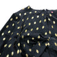 Girl In Mind Black Gold Polka Dot Dress UK18 Women's Balloon Sleeve