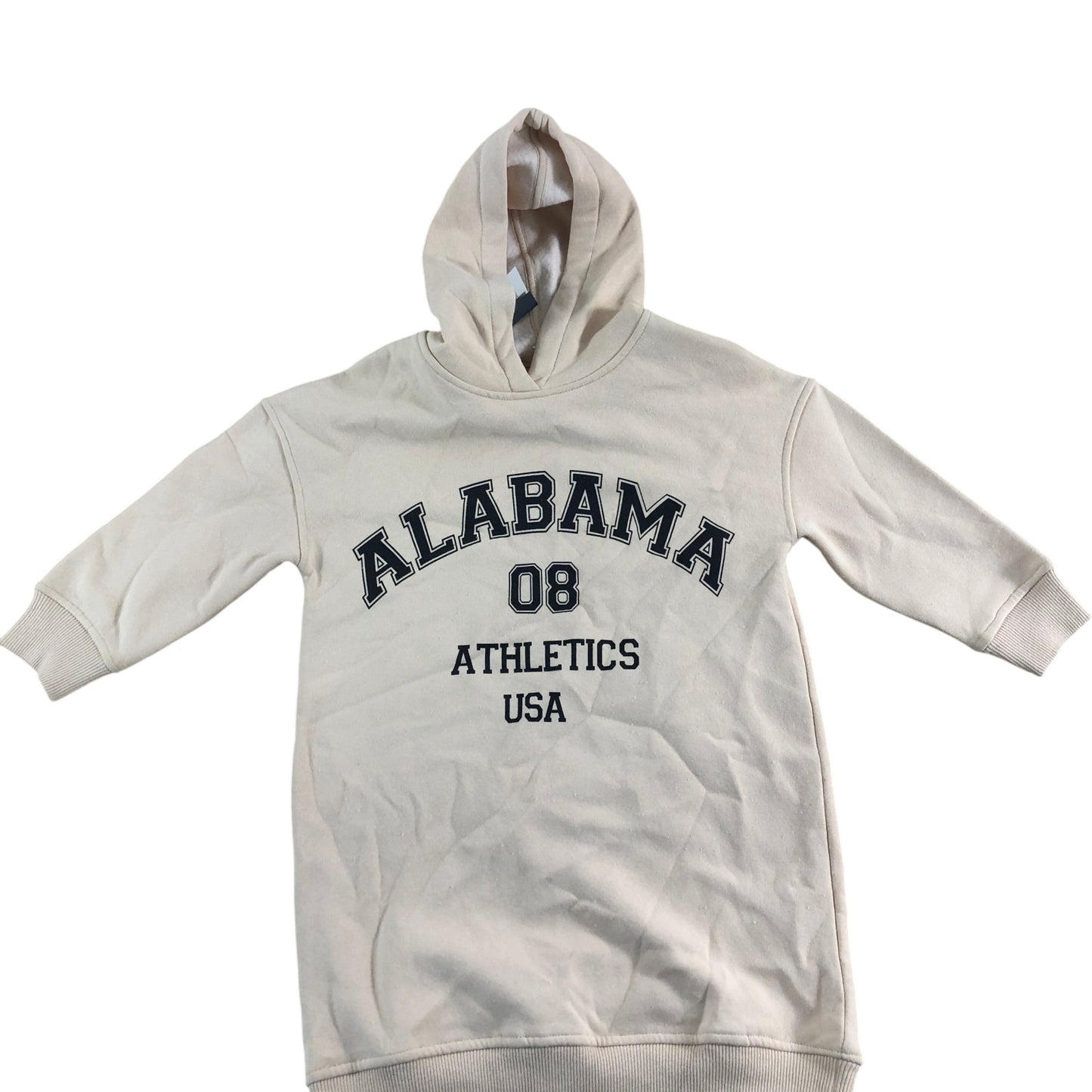 River Island Alabama 08 Athletic Hoodie Size 5 6 Years Girls Beige