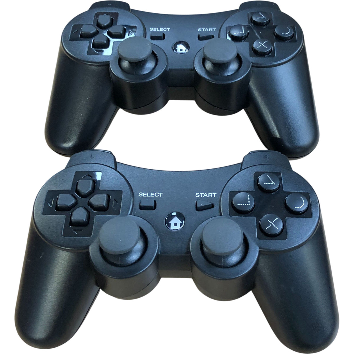 Diswoe PS3 Wireless Controller Pack of 2 Bluetooth Gamepad Joystick Black