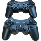 Diswoe PS3 Wireless Controller Pack of 2 Bluetooth Gamepad Joystick Black