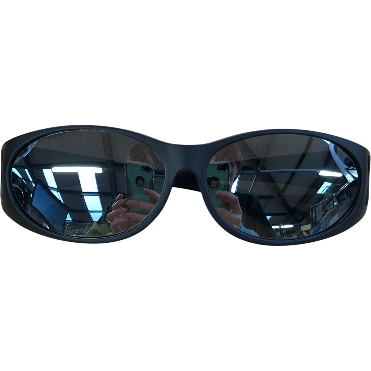 Face Shadow Fit Over Glasses Sunglasses UV Protection Black Design