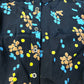 Long Sleeve Shirt Women's Size UK6 Floral Print Black Viscose Top