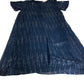 Branded Navy Blue Dress UK18 Women's Short Sleeve Shimmering Maxi Style