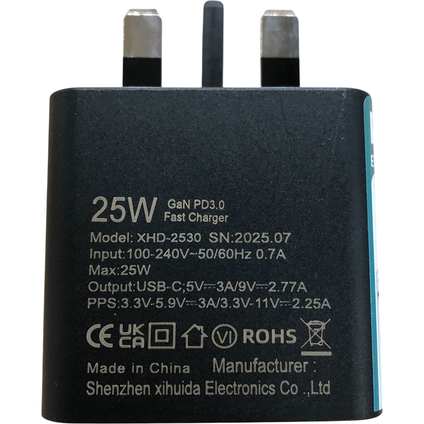 Fast Charger Adapter Set 25W USB C Charging Cable Super Fast Charge 2PCS