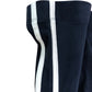 Yours Clothing Women's Activewear Trouser Navy With White Stripes