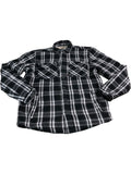 TOKYO LAUNDRY Men's Flannel Shirt Size M Black White Check Long Sleeve Top