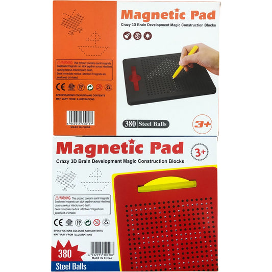 Magnetic Pad Magna Board With Magnetic Pen 380 Steel Balls Toy 3+ 2 Pieces