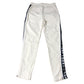 Just Don All City Sweatpants Men's Cream Comfortable Trousers Size M Ankle Zips