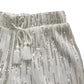 Sequin Shorts UK Size 8 Women's White Tassel Detail Party Wear