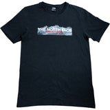 The North Face Men's T-Shirt Size Small Black Graphic Logo Cotton Short Sleeve