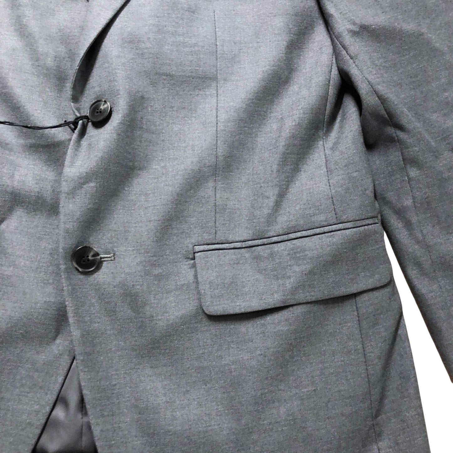 River Island Slim Fit Jacket 38R Men's Grey Tailored Suit Casual Wear